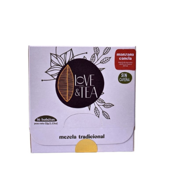 Té sabor a Manzana Canela | Caja de 16 sobres