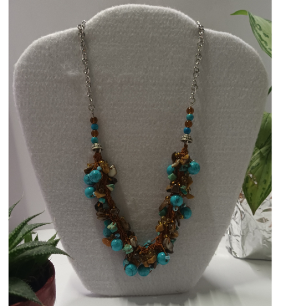 Collar Turquesa Café