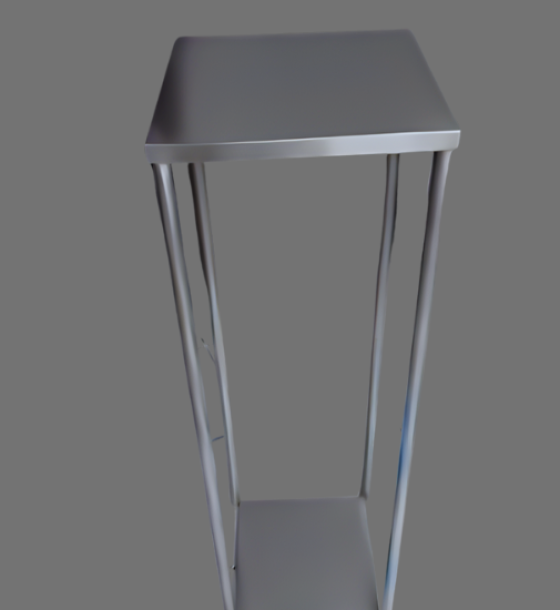 Base para Centro de Mesa Acero Inoxidable ( Medidas 120 x 30 X 30)