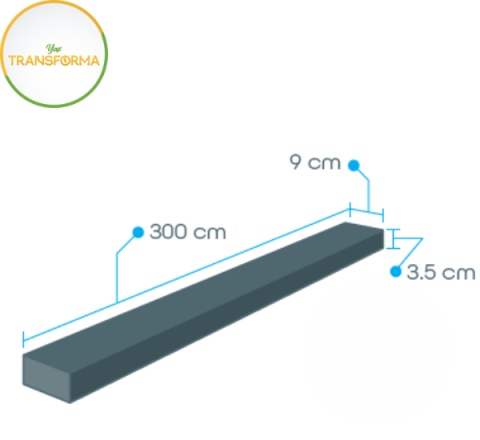 Reglas Dimensiones 300cm X 9cm X 3.5cm