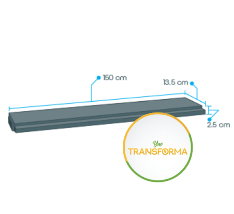 Machimbre Dimensiones 150cm X 13.5cm X 2.5cm
