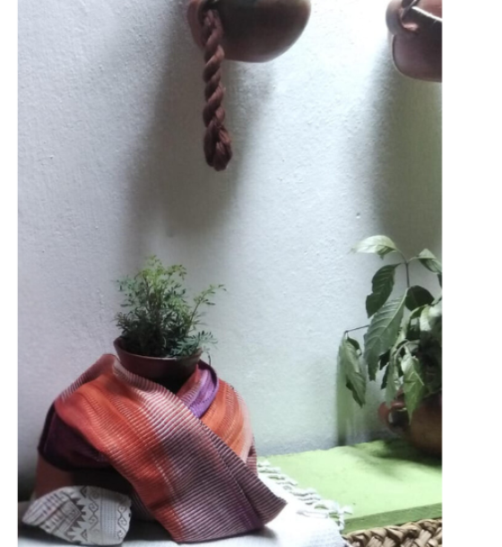 Bufanda Arco Iris Tonos Cobre