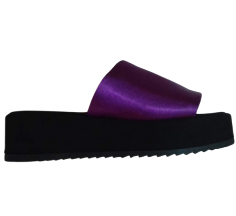 Sandalia con Plataforma Color Morado