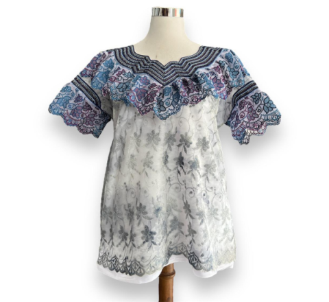 Huipil Tz'ulum'a Color Gris