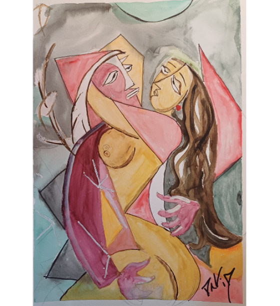 Arte en Acuarela Pareja 2
