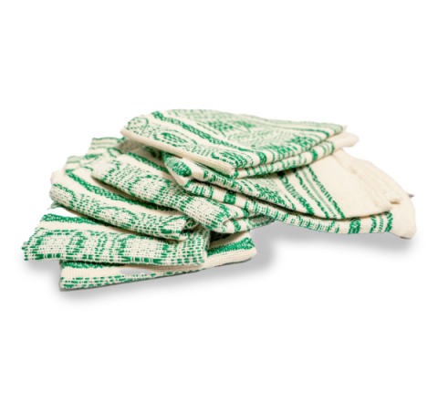 Set de 6 Servilletas Diseño Monja Blanca Verde