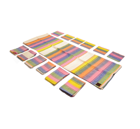Juego de Mesa Rayado Multicolor