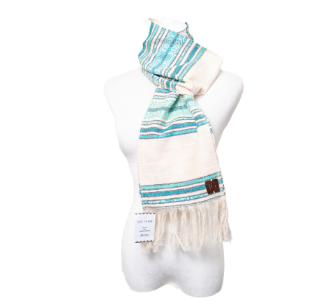 Bufanda Multicolor (Celeste, verde, turquesa)