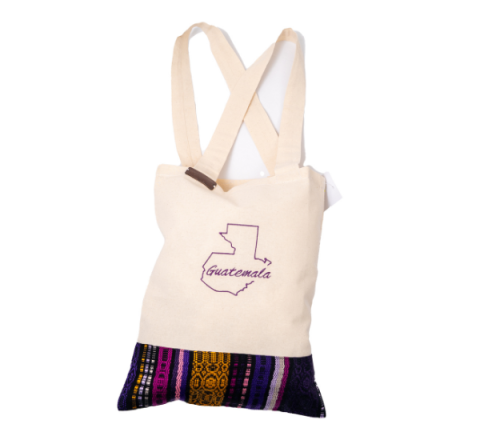 Bolso de Hombro Artesanal Diseño Mapa de Guatemala – Talla S - Estilo 1