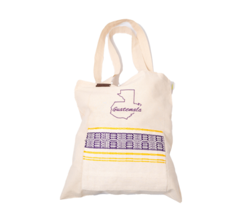 Bolso de Hombro Artesanal Diseño Mapa de Guatemala - Talla L - Estilo 1