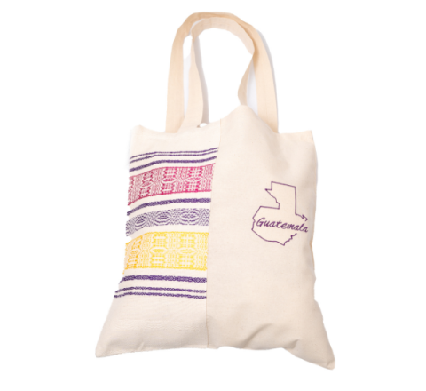 Bolso de Hombro Artesanal Diseño Mapa de Guatemala - Talla L - Estilo 2
