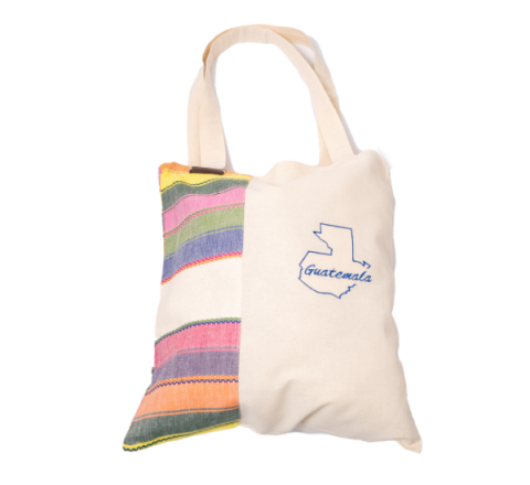 Bolso de Hombro Artesanal Diseño Mapa de Guatemala - Talla L - Estilo 3