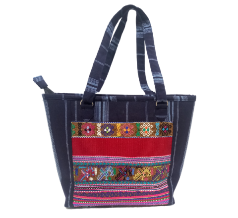 Bolso Típico con Textiles Típicos de San Juan Comalapa