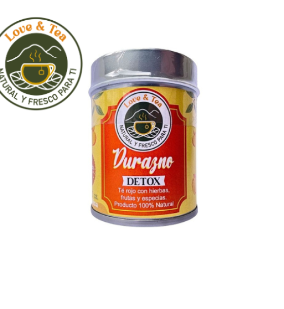Té infusión 28 gramos durazno detox