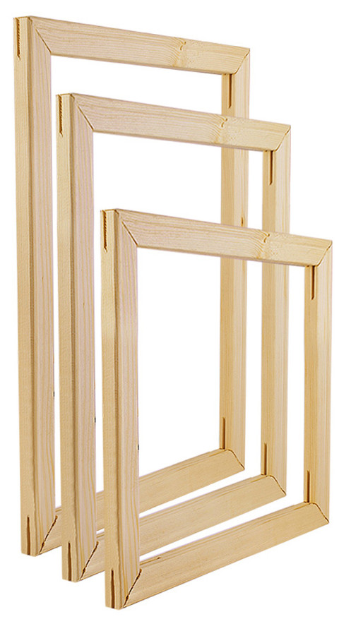 Bastidores de madera de pino Medida 12 * 16 pulgadas Grosor 1.5 cm. Ancho 2 cm. Madera Curada