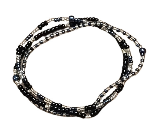 Juego de 2 pulseras en combinaciones de negro