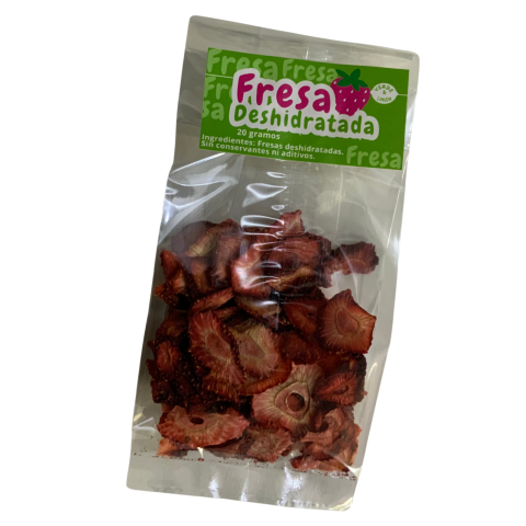 Pack X 2 Unidades 20g (Fruta deshidratada: Fresa y Chile Pimiento)