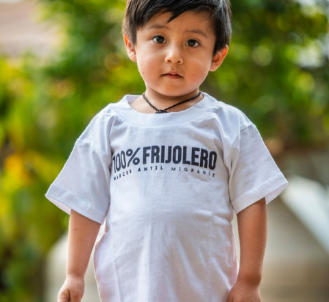 Playera 100% frijolero niños