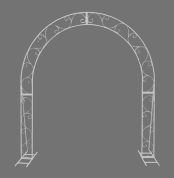 Arco de Metal para Plantas y Flores Medidas 2.40m X 2 m