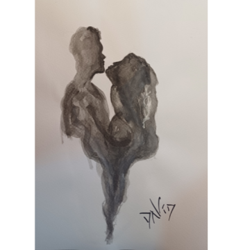 Arte en Acuarela Pareja 3