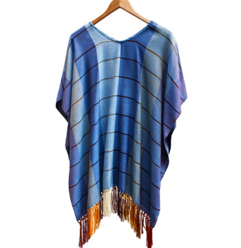 Huipil Azul Contemporáneo – Estilo Único y Unitalla