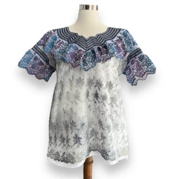 Huipil Tz'ulum'a Color Gris