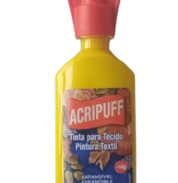 Acripuff Tinta Textil Acrilex 35ml. Amerelo Ouro Código 505