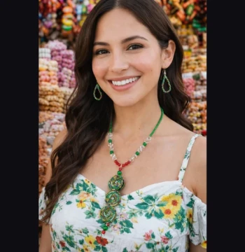 Set de collar y aretes Dulces