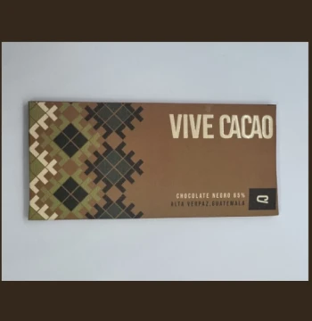Chocolate negro 65% en barra – origen Alta Verapaz