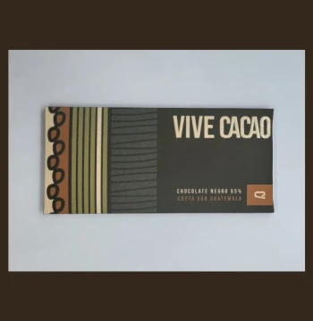 Chocolate negro 65% en barra – origen Costa Sur