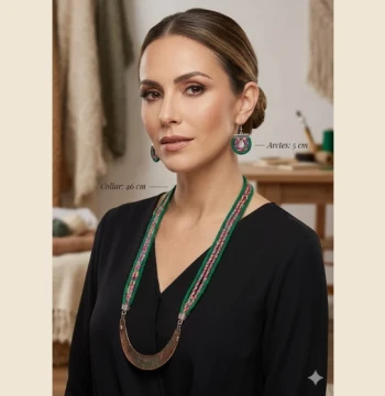 Set de collar y aretes Luna de Plata 4