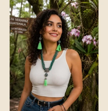 Set de collar y aretes Yosune 3