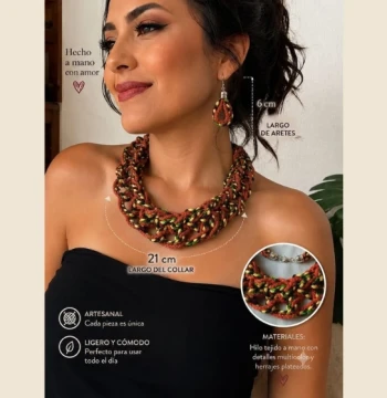 Set de collar y aretes Esencias 1