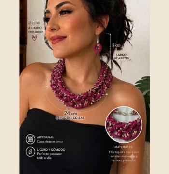 Set de collar y aretes Esencias 3