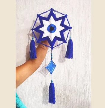 Mandala Artesanal Ojo Turco con Estrella