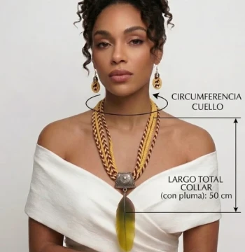 Set de collar y aretes Yosune 6