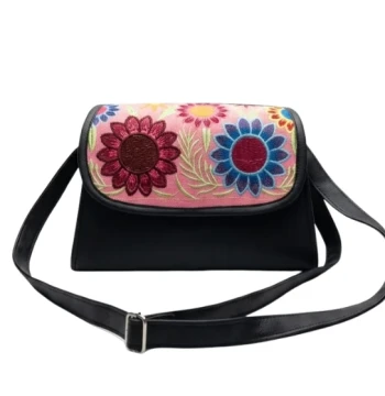 Bolso con tapa bordada de girasoles modelo 5