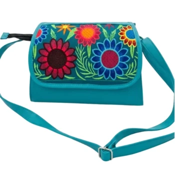 Bolso con tapa bordada de girasoles modelo 6