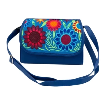 Bolso con tapa bordada de girasoles modelo 11