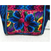 Cosmetiquera Típica Fondo Azul con Flores