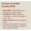 Lámpara armable con tonos lilas Cuculha B-02