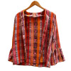 Chaqueta para dama hecha con tela de corte vintage talla M