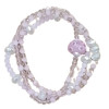 Juego de  3 pulseras con  cristales, murano , piedras  naturales