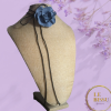 Choker Flor Denim