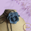 Choker Flor Denim