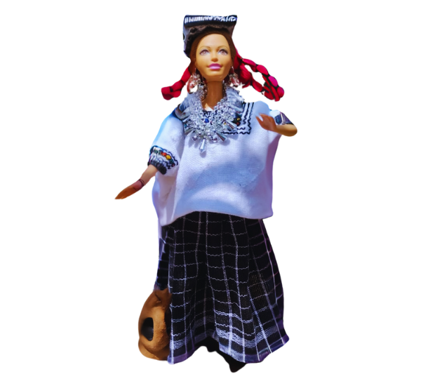 Muñeca Indumentaria de Cobán del departamento de Alta Verapaz