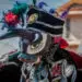 Baile del torito. La máscara del toro es una de las más simpáticas y emblemáticas de todo el mundo de las danzas tradicionales guatemaltecas. Fotografía archivo del Sistema de Información Cultural de Guatemala.