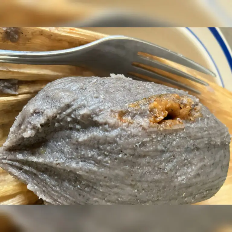 Chuchito de masa negra