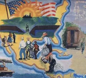 Mural en la Casa del Migrante, Tecún Umán, San Marcos. – SoyMigrante.com REVISTA – SoyMigrante.com REVISTA