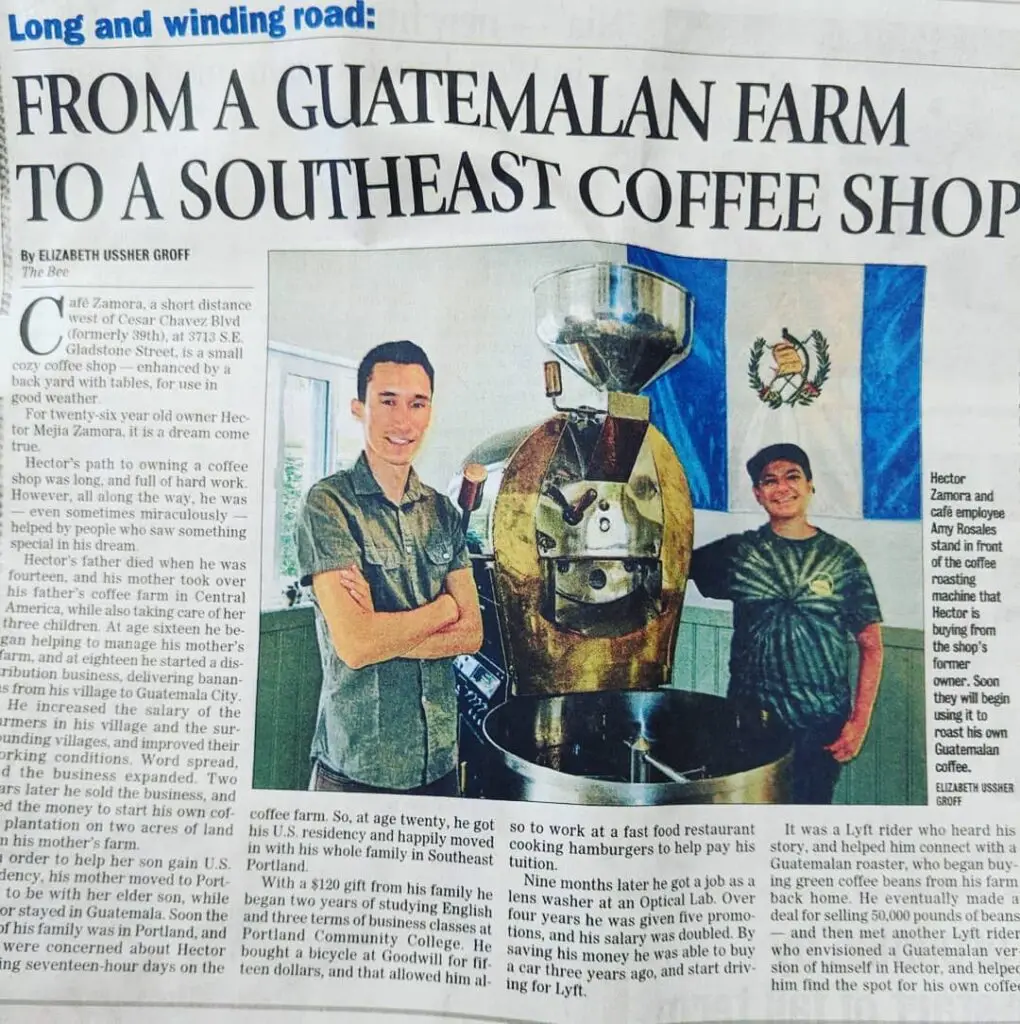 La calidad de Café Zamora le ya abierto espacios en medios estadounidenses.